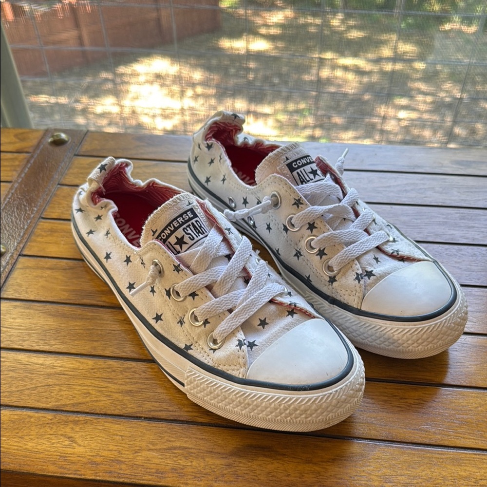 Converse White and Blue Chuck Taylor Sneakers